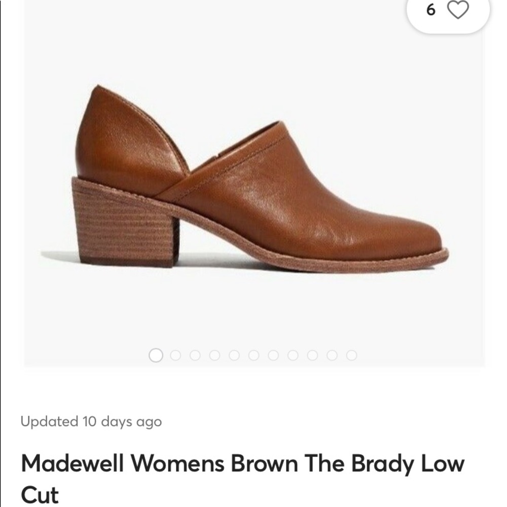 MADEWELL The Brady Low Cut Bootie size 6, color-Tan, genuine leather. NWOT